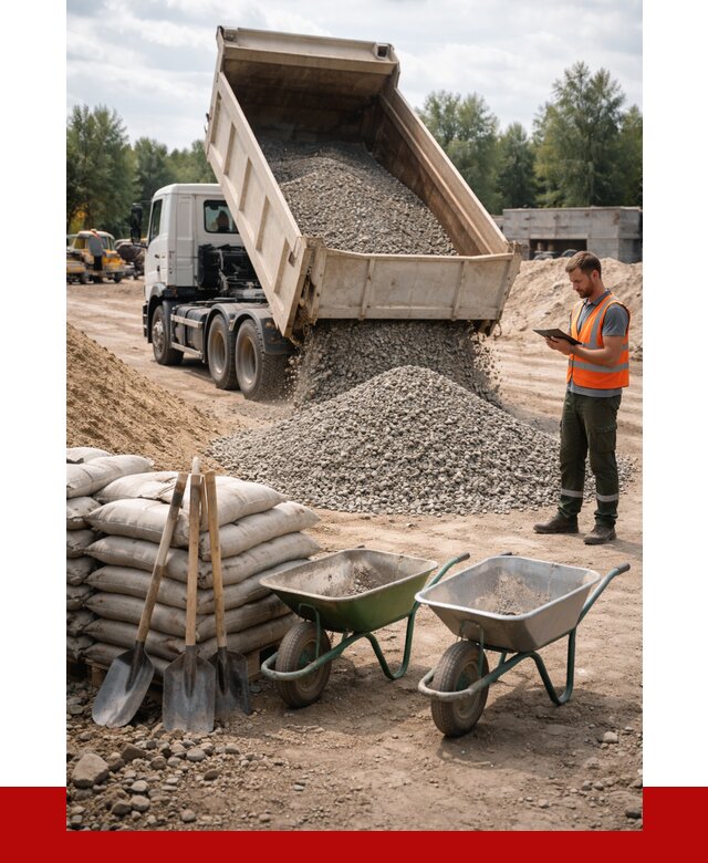 Доставка нерудных материалов в Ярцеве от 1221 руб. | ПРОНЕРУДРцв