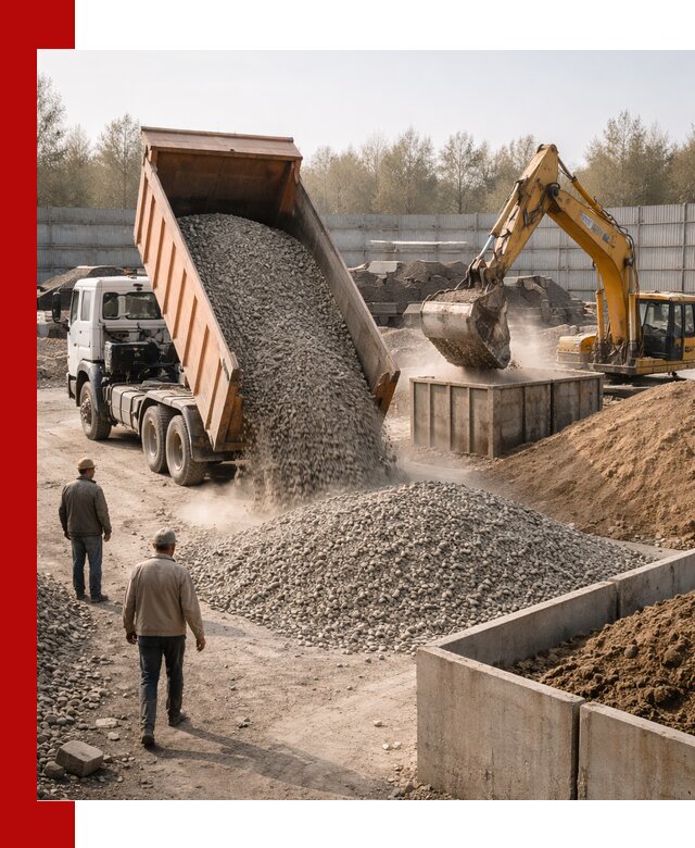 Доставка нерудных материалов с погрузкой и разгрузкой в Ярцеве