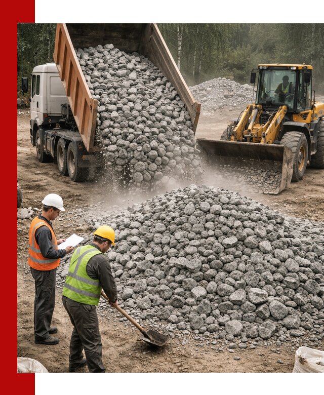 Гранитный щебень фракция 70-150 доставка в Ярцеве