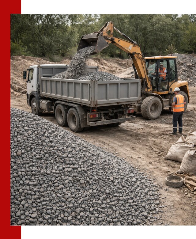 Доставка гравийного щебня в Ярцеве оптом и в розницу