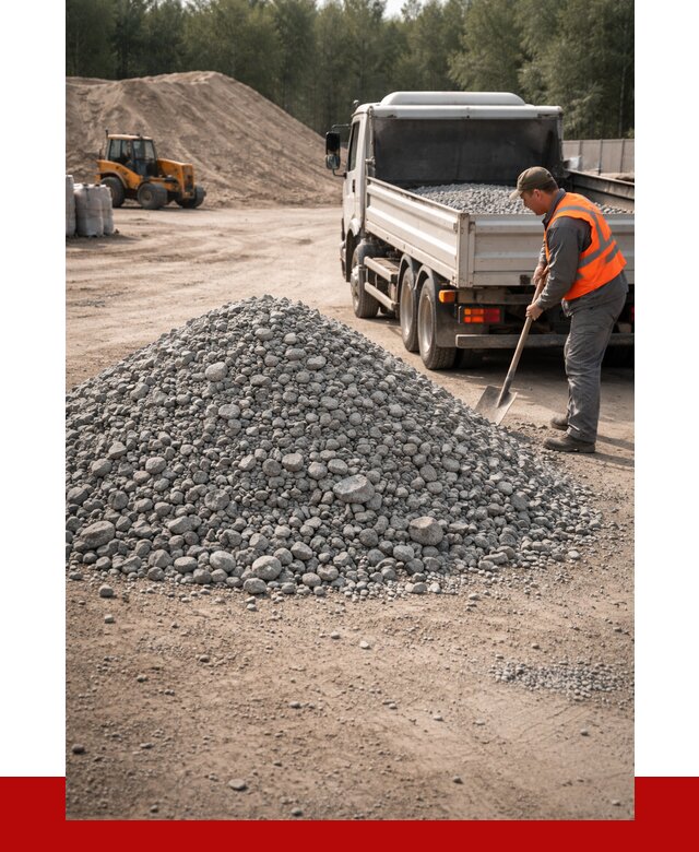 Гравийный щебень фракция 5-10 в Ярцеве от 2238 р. | ПРОНЕРУДРцв