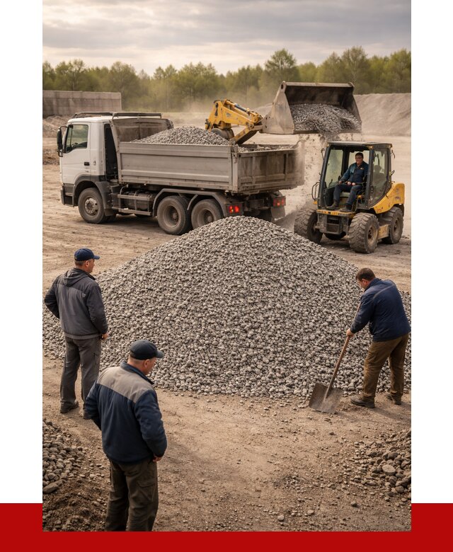 Гравийный щебень фракция 5-20 в Ярцеве от 2442 р. ПРОНЕРУДРцв