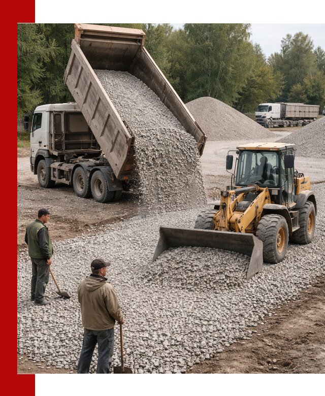 Купить гравийный щебень фракция 20-40 в Ярцеве с доставкой