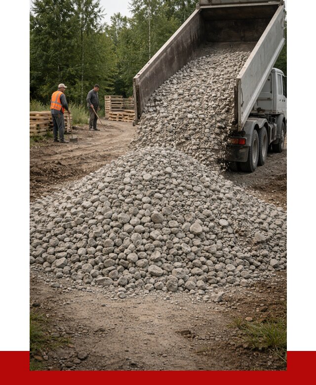 гравийный щебень фракция 70-120 в Ярцеве от 2493 р. ПРОНЕРУДРцв