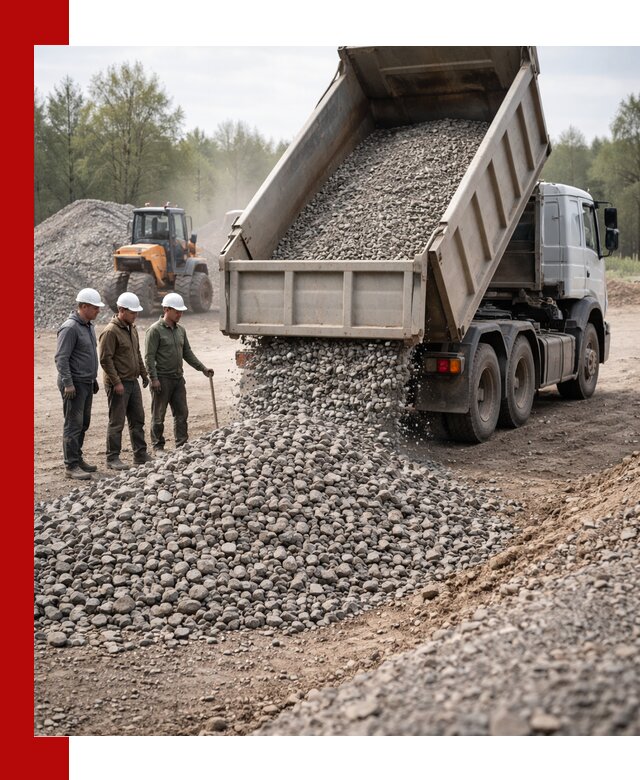 Доставка гравийного щебня фракции 70-120 в Ярцеве