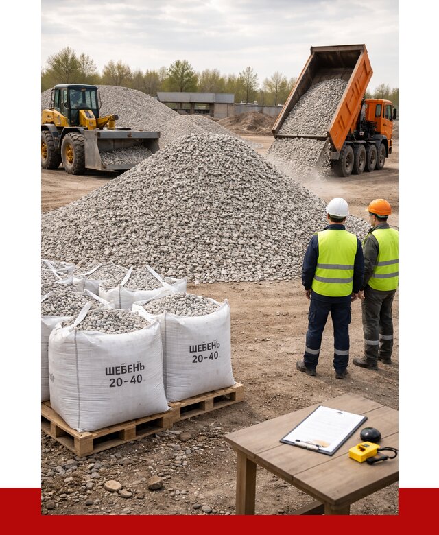 Известняковый щебень 20-40 в Ярцеве от 2137 р. ПРОНЕРУДРцв