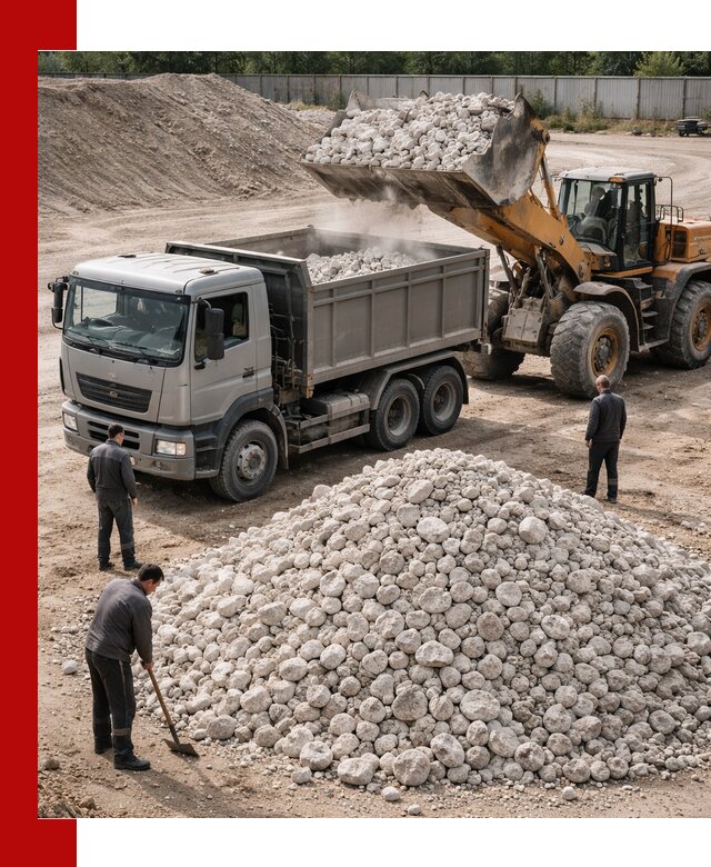 Известняковый щебень фракция 70–150 с доставкой в Ярцеве