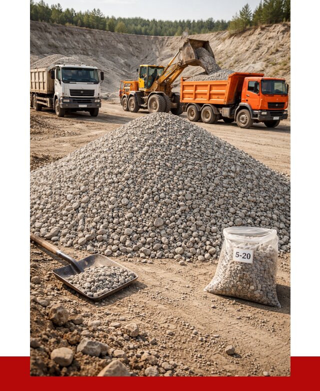 Доломитовый щебень фр. 5-20 в Ярцеве от 4273 р. | ПРОНЕРУДРцв