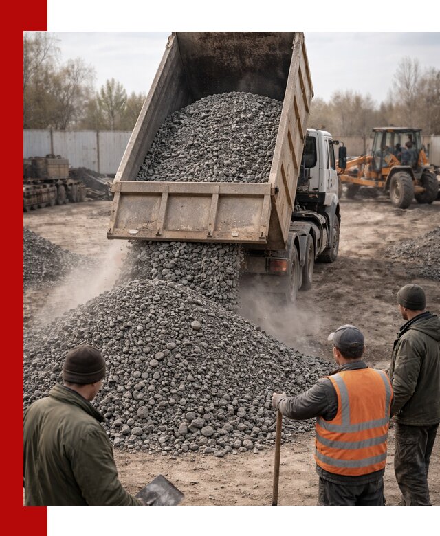 Доставка шлакового щебня в удобные сроки по выгодной цене в Ярцеве