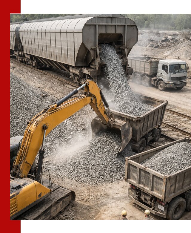 Доставка железнодорожного щебня в Ярцеве крупными партиями быстрого отгруза