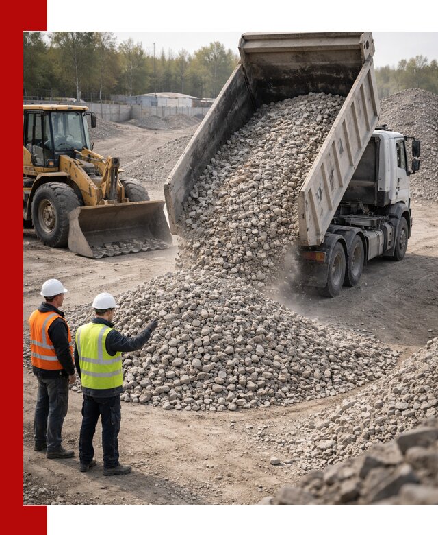 Вторичный щебень фракция 40–70 доставка в Ярцеве