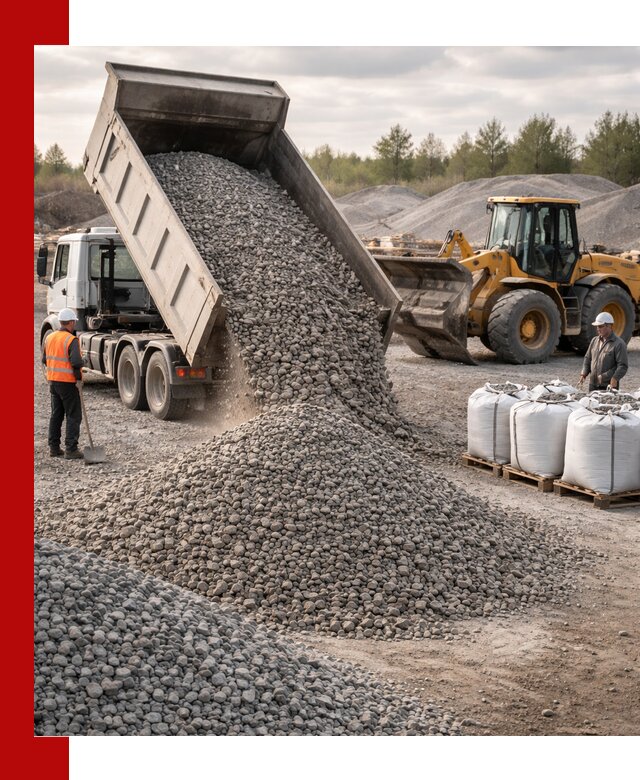Бетонный щебень фракция 5–20 с доставкой в Ярцеве