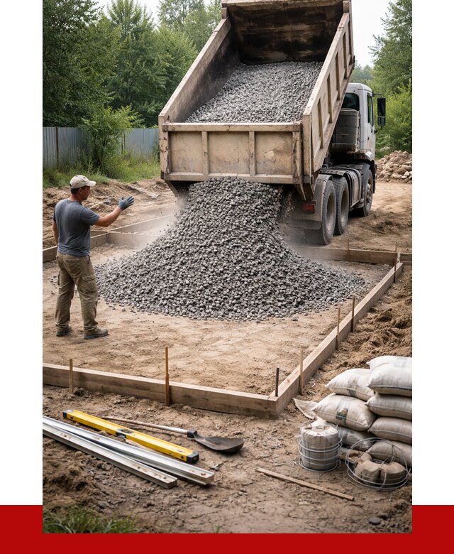 Купить щебень для фундамента в Ярцеве от 4578 р. | ПРОНЕРУДРцв
