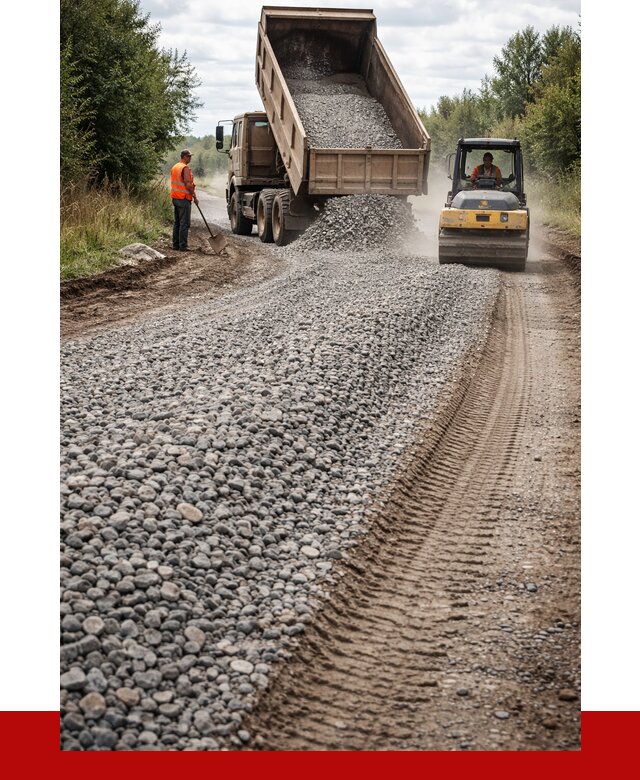 Щебень для отсыпки дороги в Ярцеве от 2747 р. ПРОНЕРУДРцв