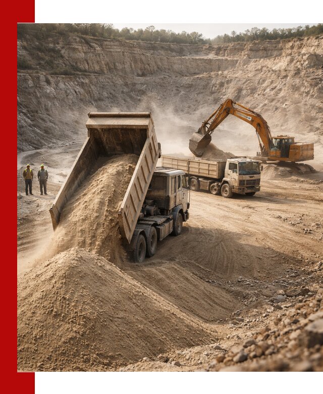 Карьерный песок навалом с доставкой в Ярцеве