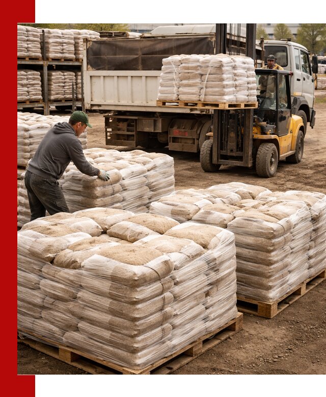 Карьерный песок в мешках с доставкой в Ярцеве