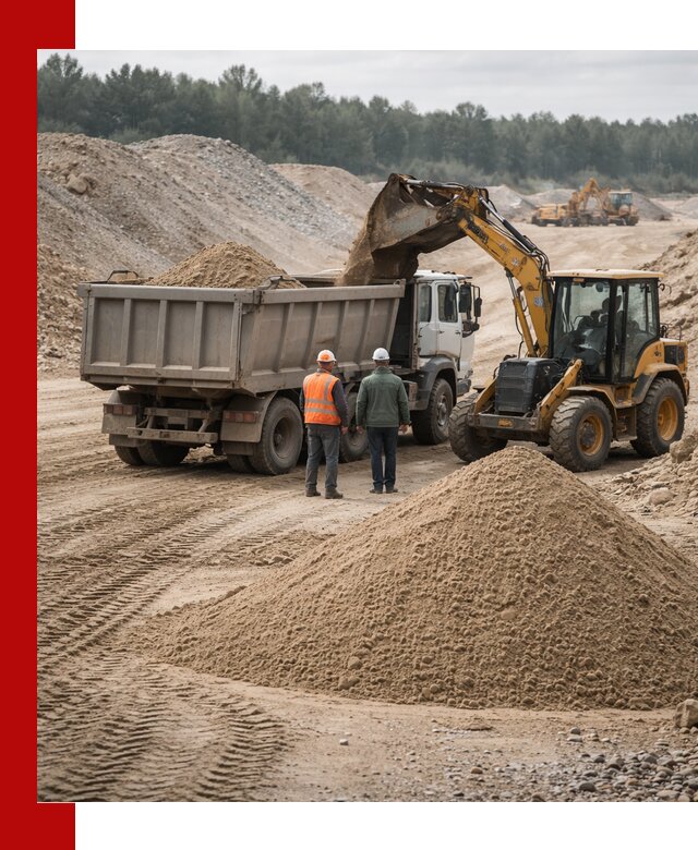 Карьерный среднезернистый песок с доставкой в Ярцеве