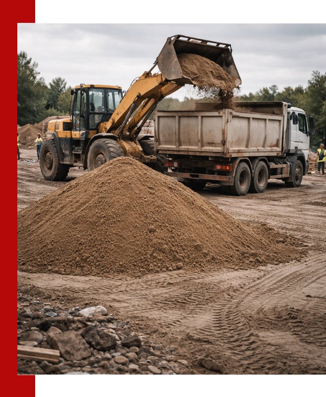 Доставка речного песка навалом в Ярцеве быстро и выгодно