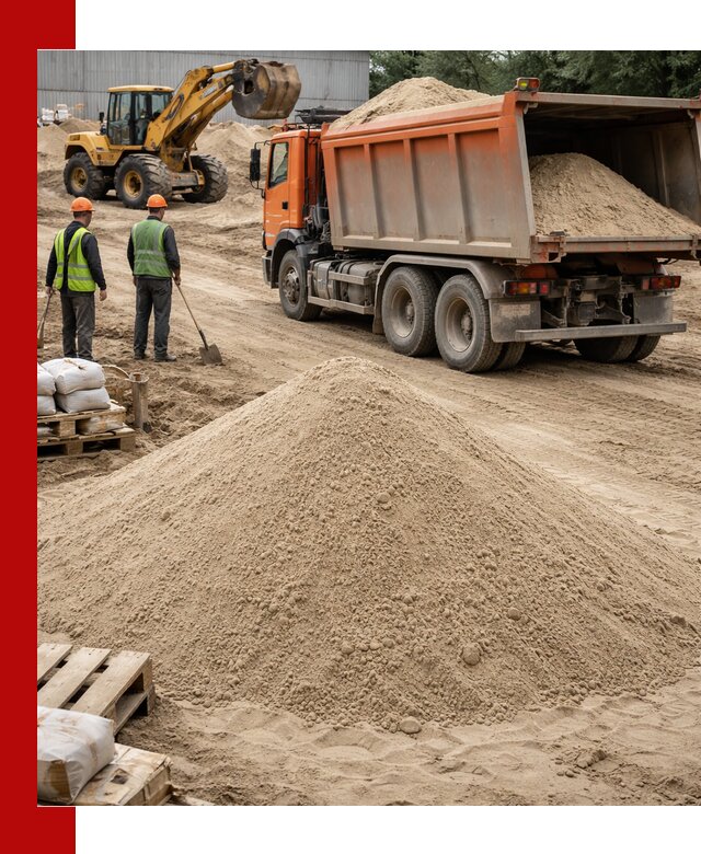 Доставка и продажа мытого речного песка в Ярцеве