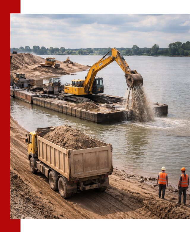 Намывной песок с доставкой в Ярцеве оптом и в розницу
