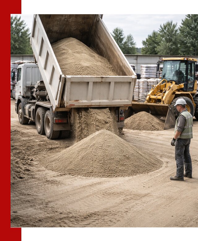 Поставка и доставка песка для бетона в Ярцеве