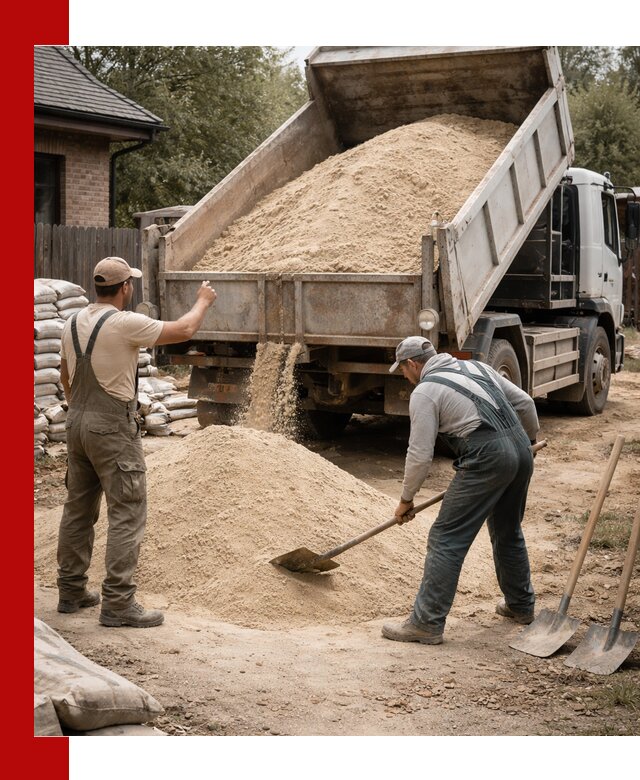 Песок для штукатурки с доставкой в Ярцеве качественный и чистый