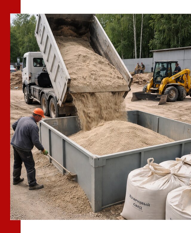 Кварцевый песок для фильтра в Ярцеве — доставка и качество