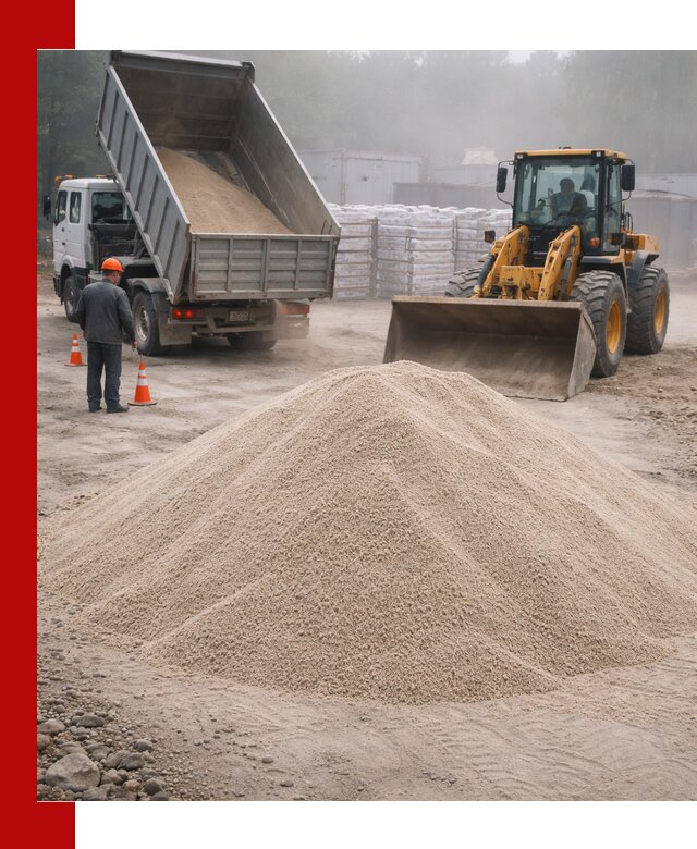 Кварцевый песок фракция 0–8 для стройработ в Ярцеве