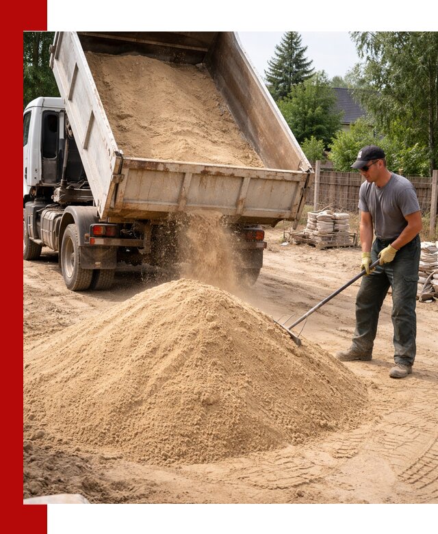 Доставка сухого песка самосвалами в Ярцеве