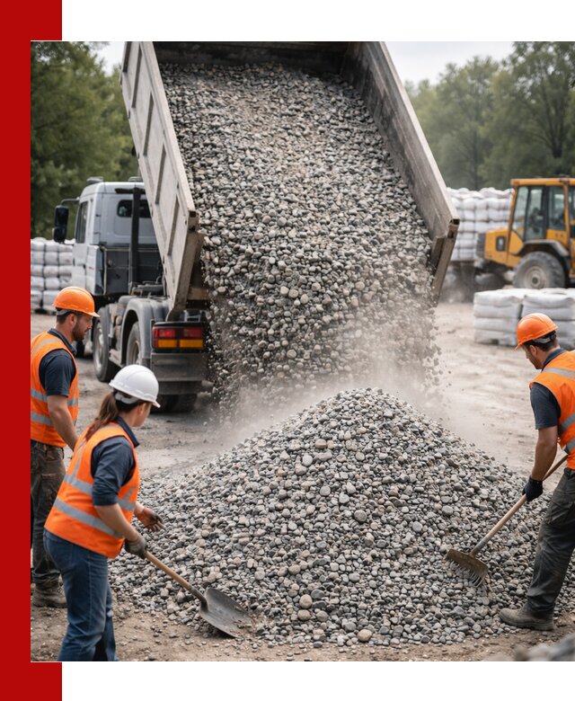 Доставка гравия и камня в Ярцеве оптом и в розницу