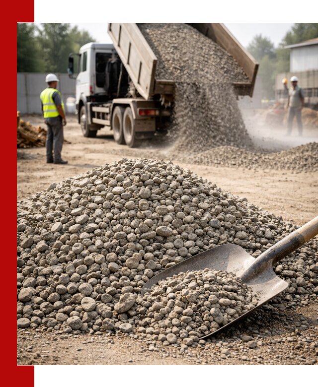 Доставка гравия фракции 20-40 в Ярцеве с самосвалами