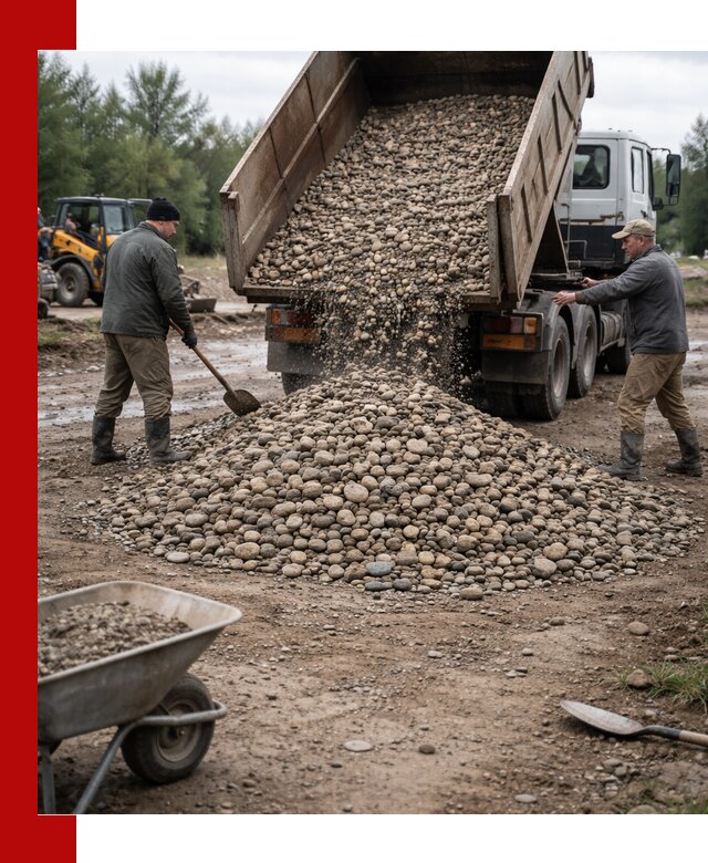 Доставка гальки речной оптом и в розницу в Ярцеве
