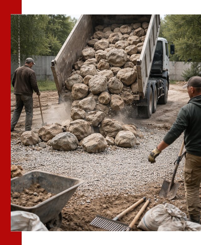 Доставка и укладка булыжника в Ярцеве