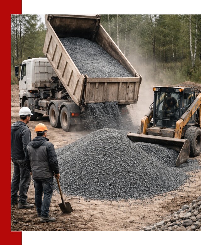 Гранитный отсев 0-5 с доставкой и разгрузкой в Ярцеве