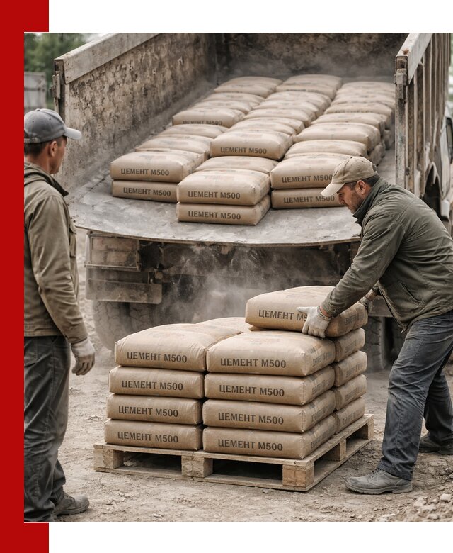 Цемент М500 с доставкой самосвалом в Ярцеве