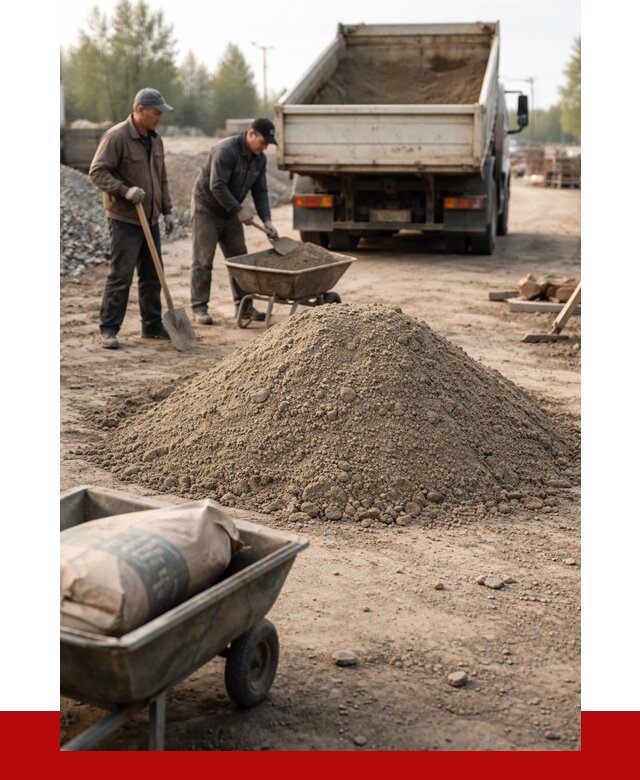 Цементно-песчаная смесь М150 в Ярцеве от 4782 р. | ПРОНЕРУДРцв