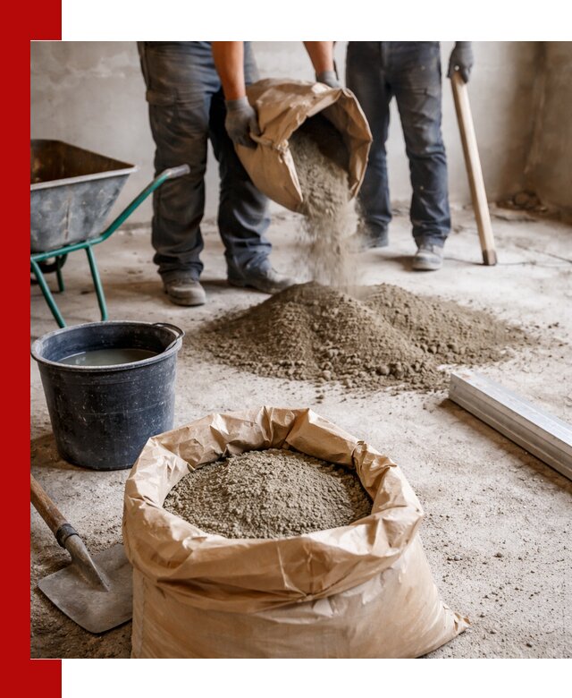 Доставка сухой смеси для стяжки в Ярцеве