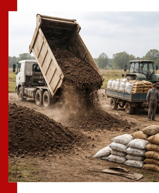 Доставка грунта и удобрений оптом в Ярцеве для сельхоз и строительства