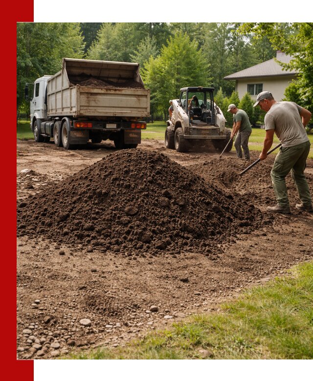 Доставка и укладка грунта для газона в Ярцеве
