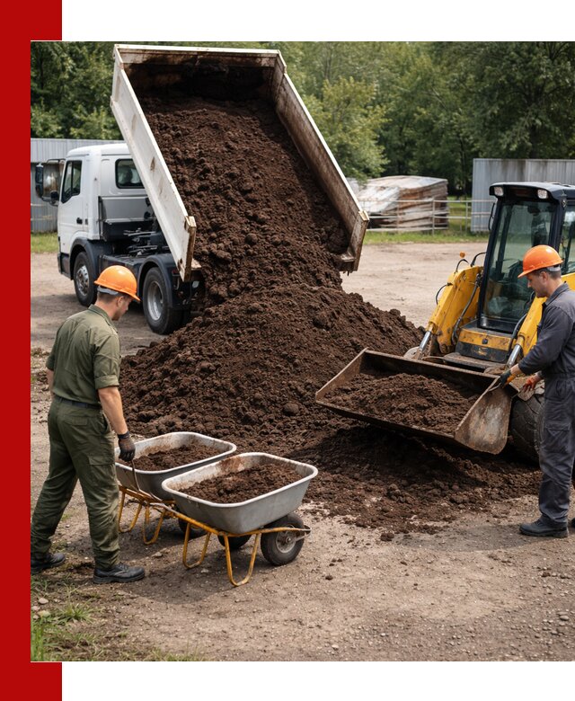 Доставка торфо-земляной смеси в Ярцеве для огорода и ландшафта