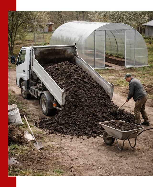 Чернозем для теплицы с доставкой в Ярцеве