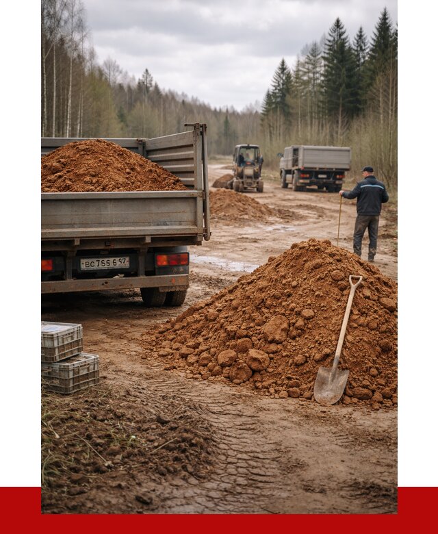 Глина и суглинки в Ярцеве от 4578 р. за куб | ПРОНЕРУДРцв