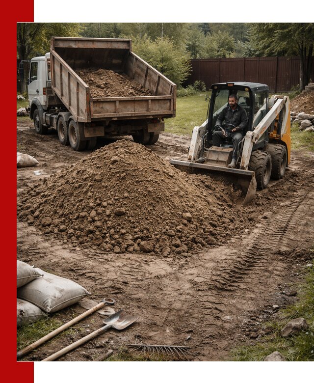 Суглинок для планировки участков в Ярцеве с доставкой и выгрузкой