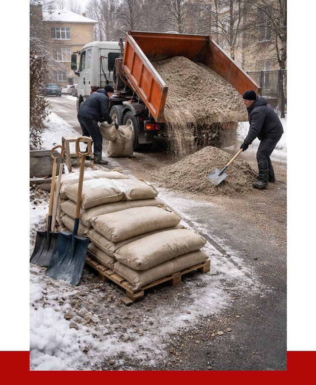 Противогололедные материалы оптом в Ярцеве от 4273 р. | ПРОНЕРУДРцв