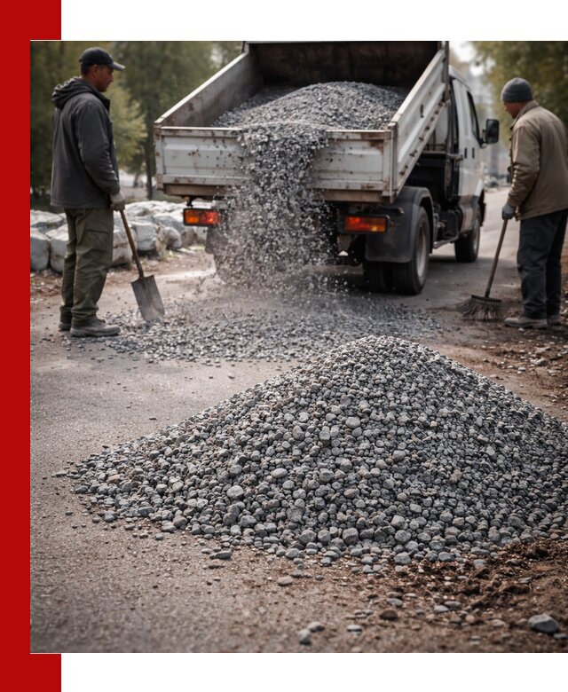 Гранитная крошка для посыпки дорог и тротуаров в Ярцеве