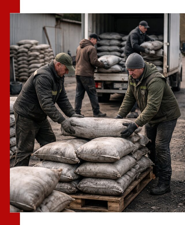 Доставка угля в мешках по выгодным ценам в Ярцеве