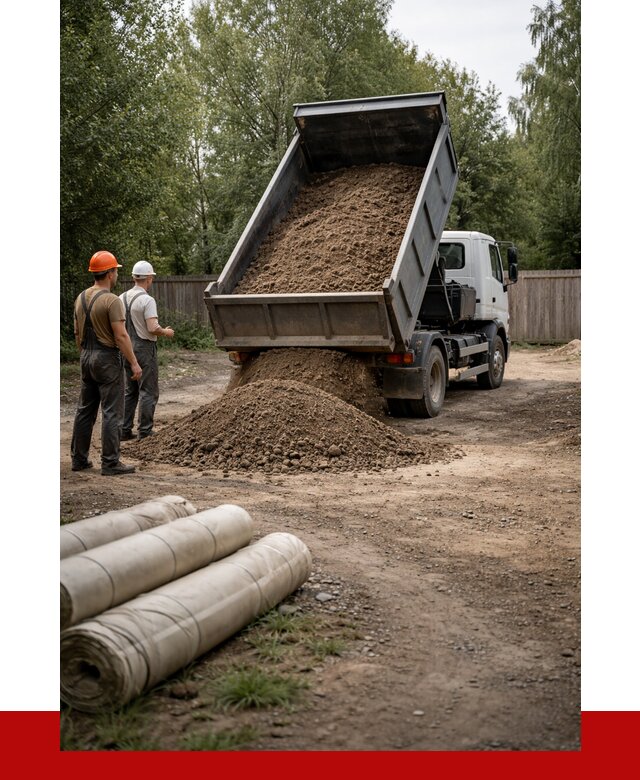 Доставка сыпучих материалов самосвалом в Ярцево от 4273 р. | ПРОНЕРУДРцв