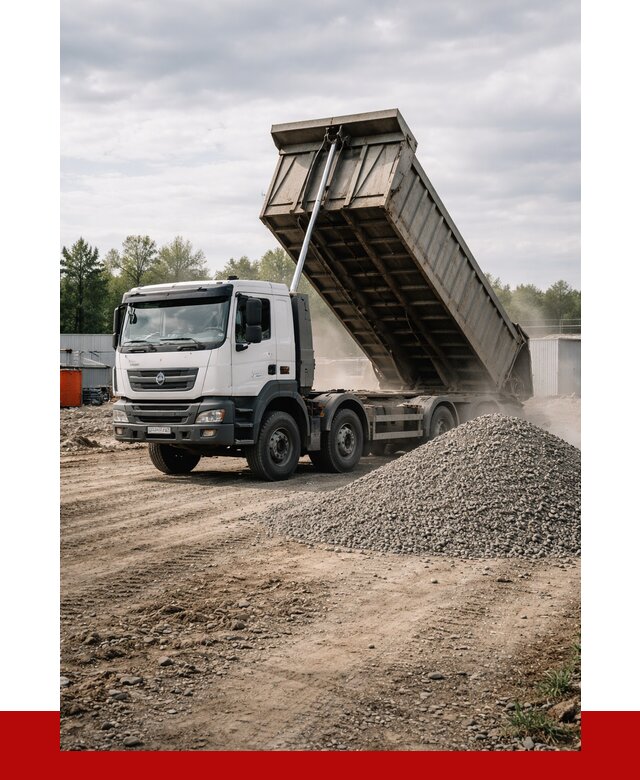 Доставка самосвалом 40 кубов в Ярцеве от 9157 р. | ПРОНЕРУДРцв