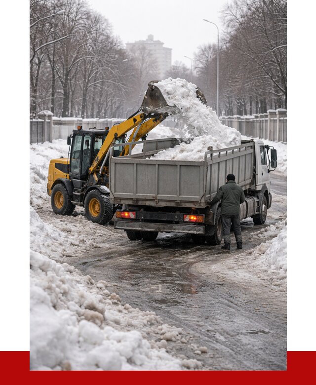 Вывоз снега с погрузкой в Ярцеве от 3561 р. ПРОНЕРУДРцв