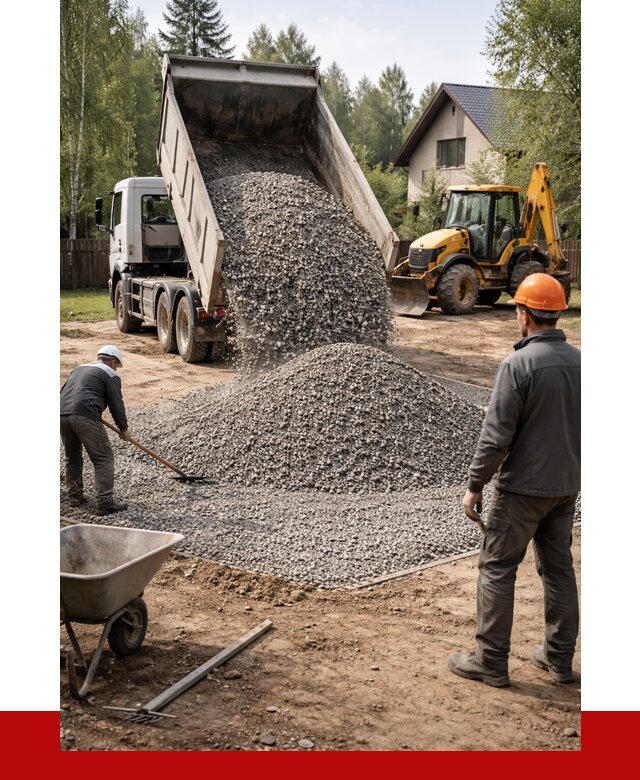 Отсыпка участка щебнем в Ярцеве от 6613 р. ПРОНЕРУДРцв